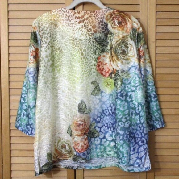 Alfred Dunner Lake Tahoe Textured Knit Top Size PL - Picture 6 of 7